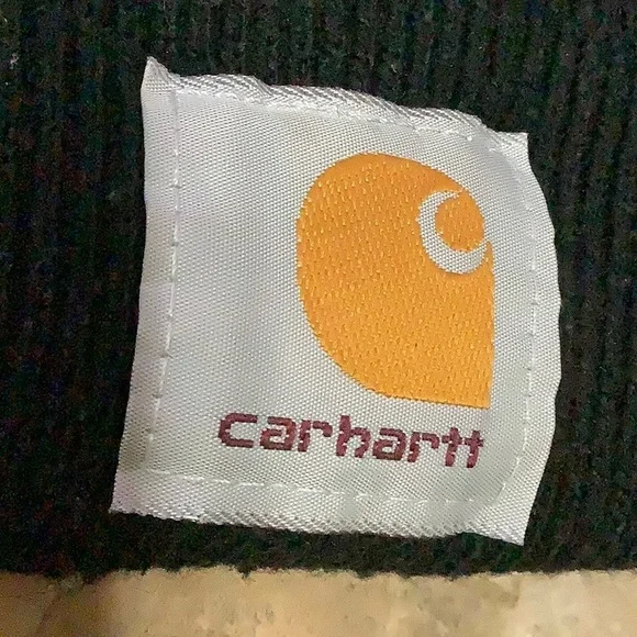 🔴 Black Carhartt knit beanie hat - Picture 3 of 5